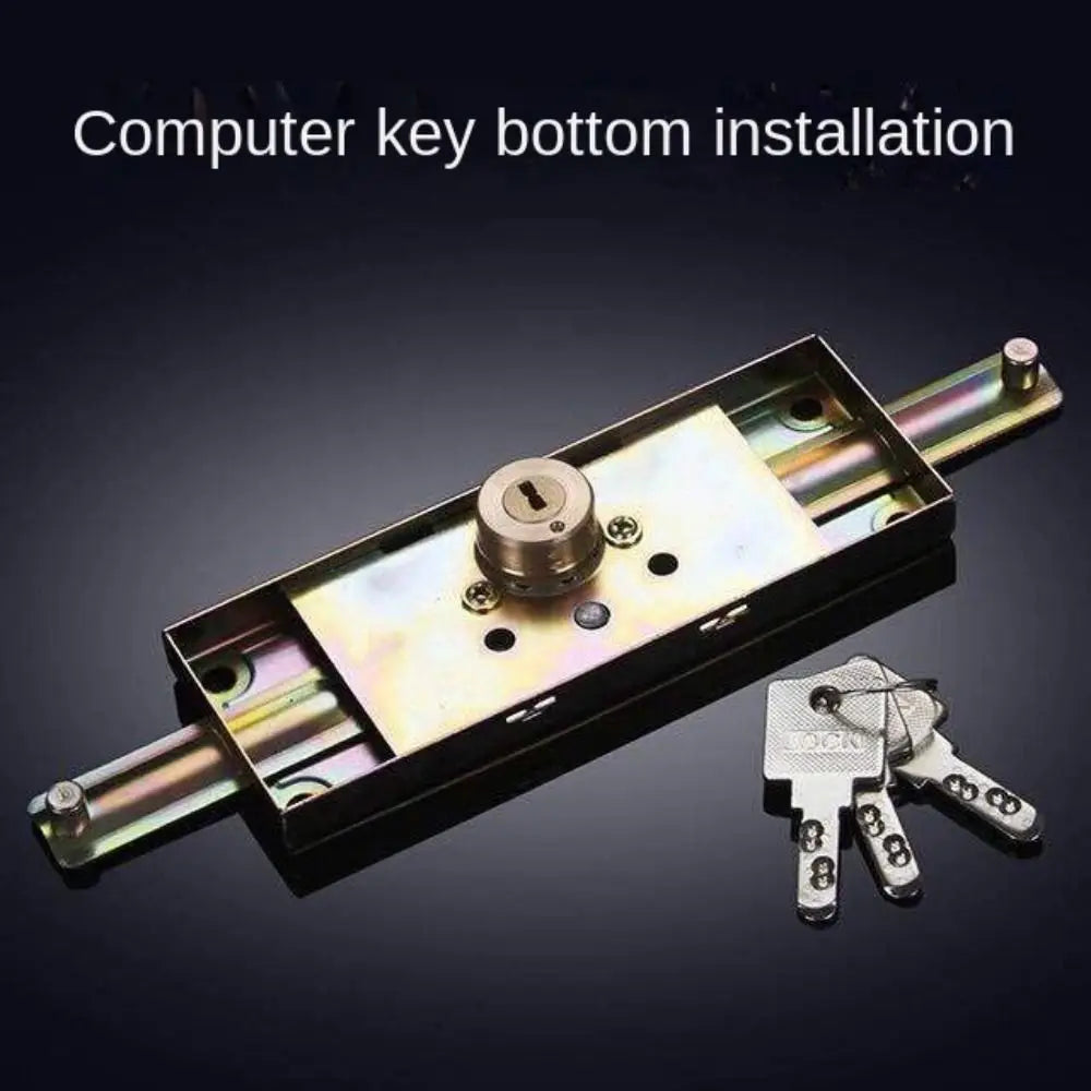 New Alloy Roller Shutter Door Lock Middle Bottom Hardware Roll Gate Lock with Key Cross Shaped Anti-theft Locks Garage Oasis Select Style 6