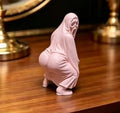 Humorous Ghost Butt Figurine Miniature 3D Printed Spooky Skeleton Ghost Sculpture Halloween Desk Ornament Decor Creativity Gifts Oasis Select Butt skeleton5