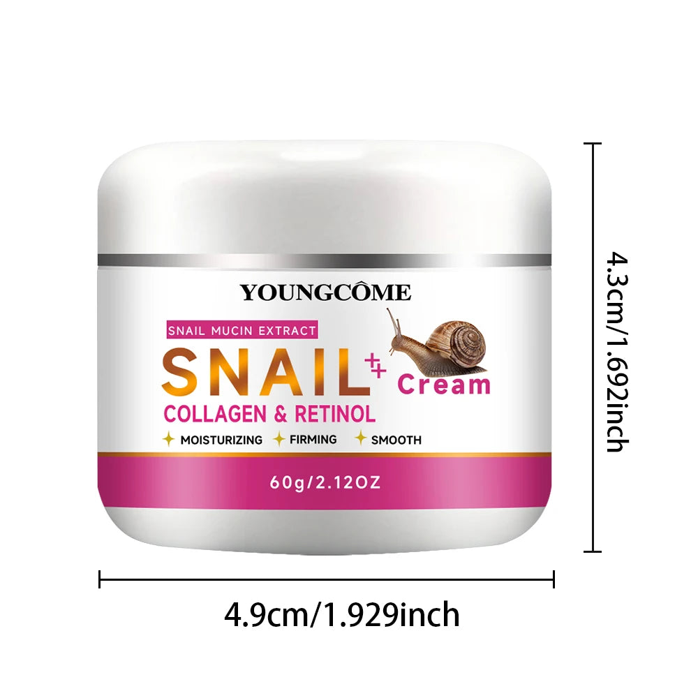 YOUNGCOME Snail Mucin Collagen Anti-Aging Day Cream 30/60g Anti-Aging Face Cream Oasis Select 60G