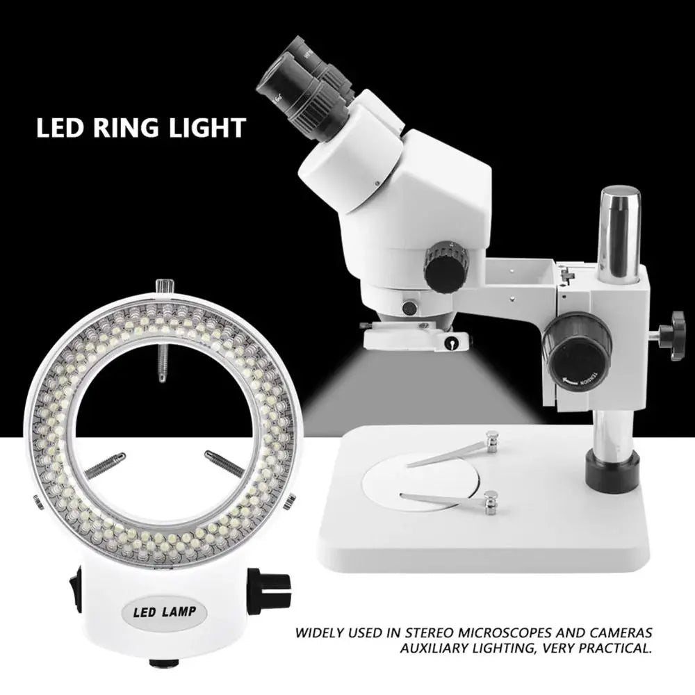 144 LED Microscope Ring Light – Dimmable Non-Flickering Illuminator