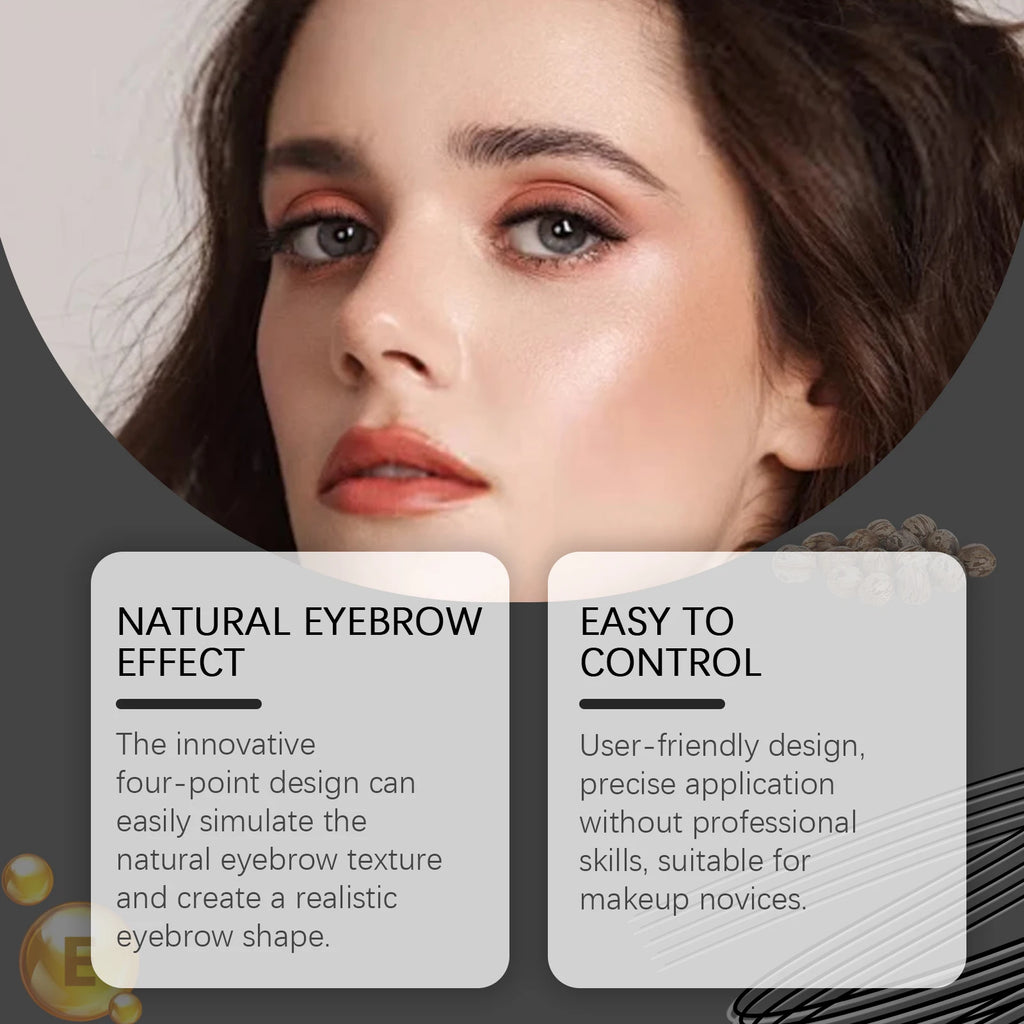 Eelhope 4-Pronged Waterproof Eyebrow Pencil – Black & Brown