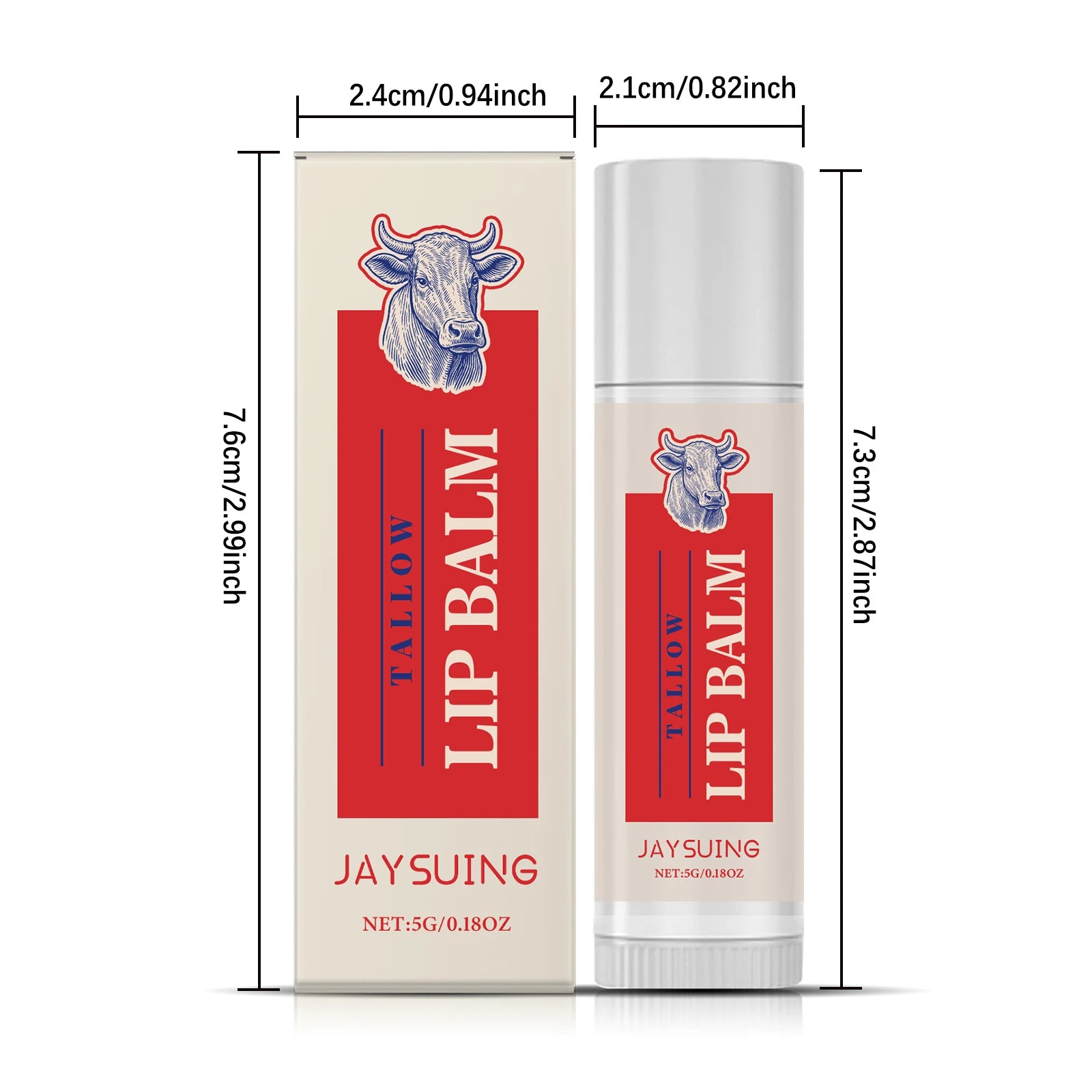 Tallow Lip Balm Ultra Nourishing Non-Greasy Softening Fade Lip Lines Remove Dark Anti-Cracking Moisturizing Lip Care Oasis Select