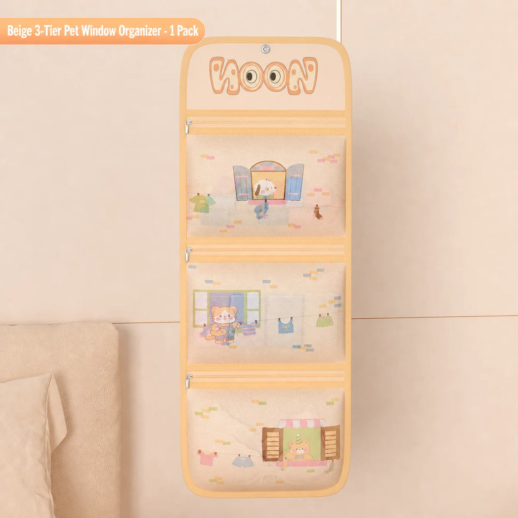 Hanging Mesh Storage Bag – Cartoon Closet Organizer