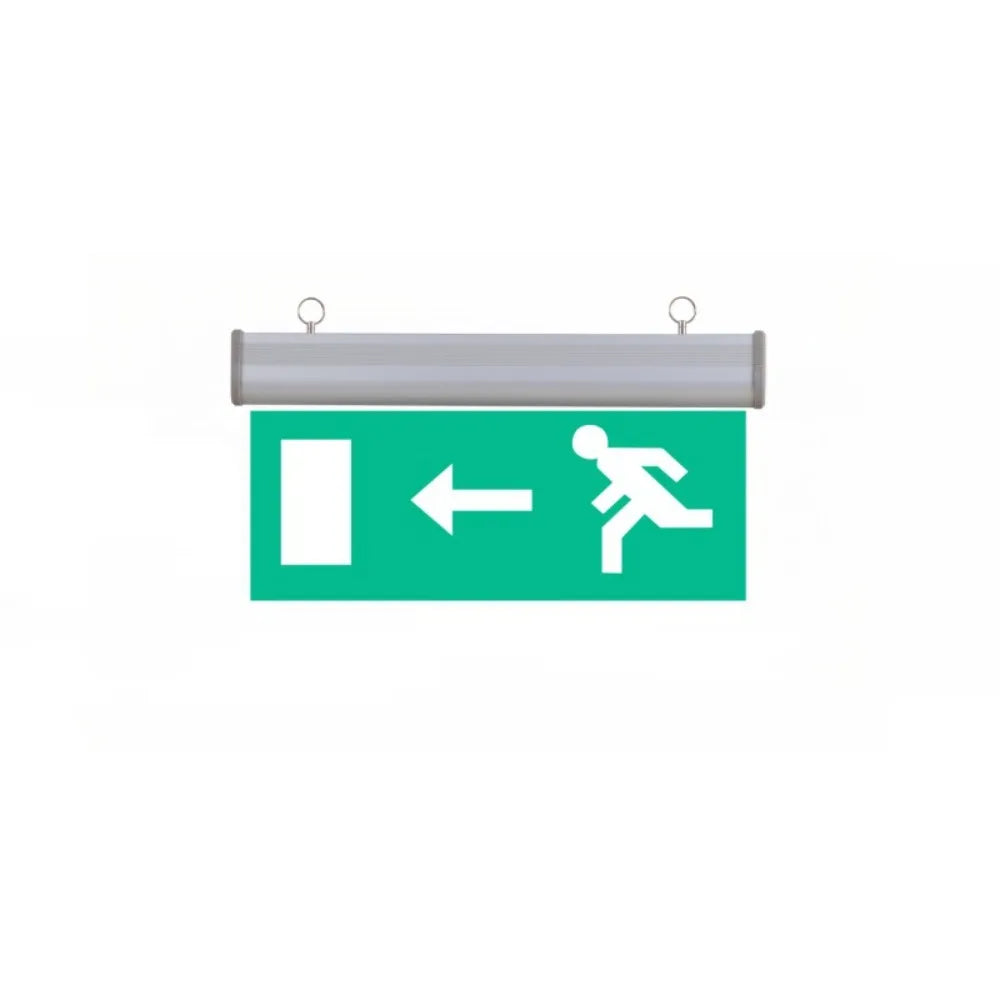 LED Exit Sign Emergency Evacuation Light | Acrylic Green Indicator Emergency Exit Sign Oasis Select Style 4