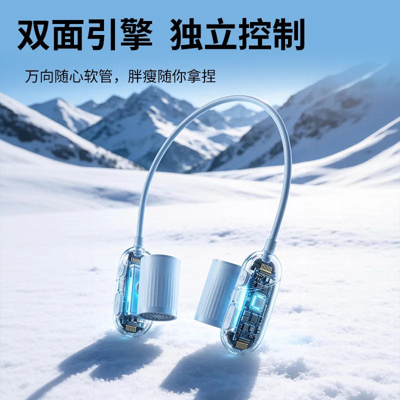 Portable Wearable Neck Fan – Hands-Free Adjustable Personal Fan Wearable Neck Fan Oasis Select