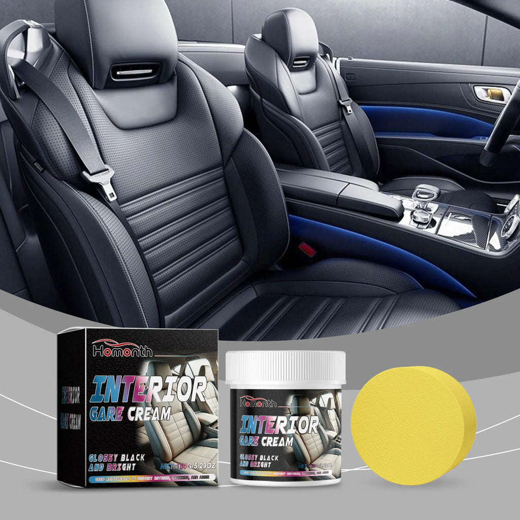 Leather Interior Care Cream Beeswax Caring Car Leather Restorer Interior Stain Removal Gloss Renew Protective Car Nourish Cream Oasis Select