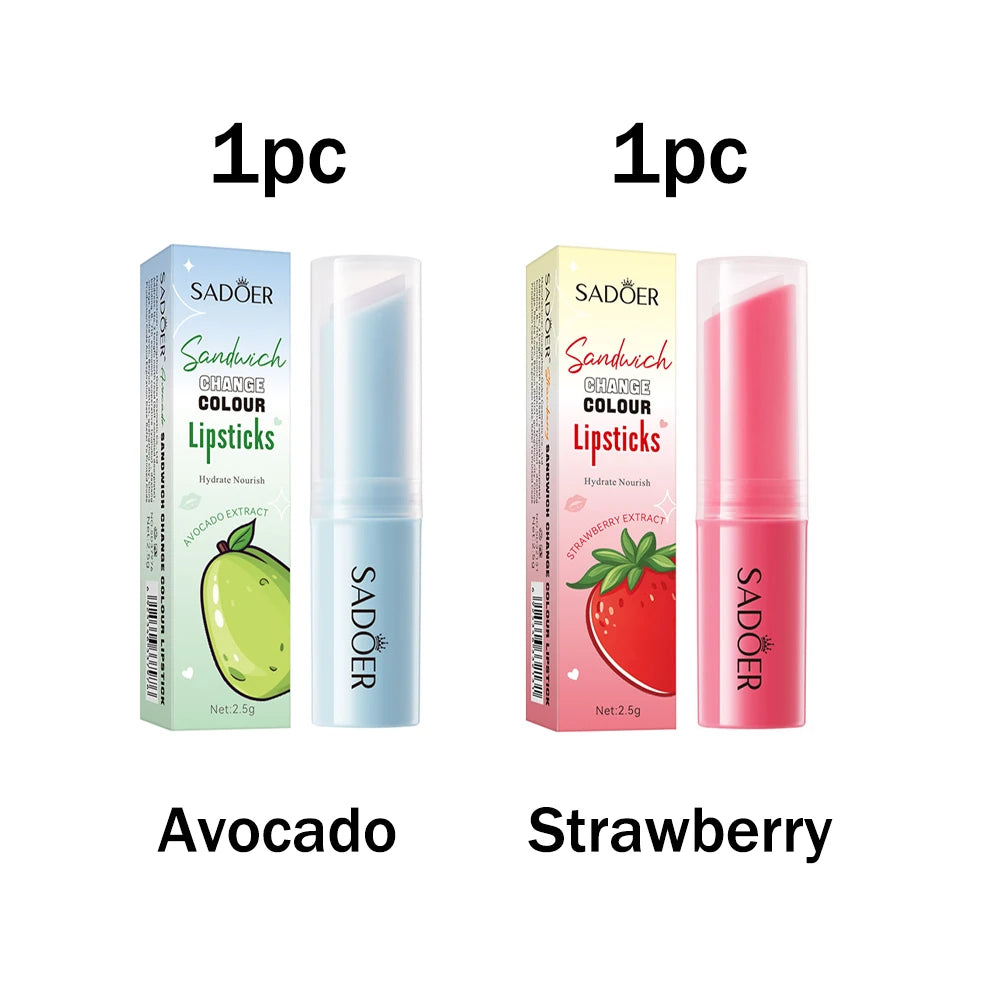 Honey Peach Color-Changing Moisturizing Lip Balm 2.5g Color-Changing Lip Balm Oasis Select Avocado Strawberry 2.5g