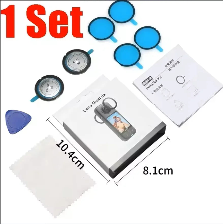 Tempered Glass Lens Guards for Insta360 X5/X4/X3/X2 & X4 AIR