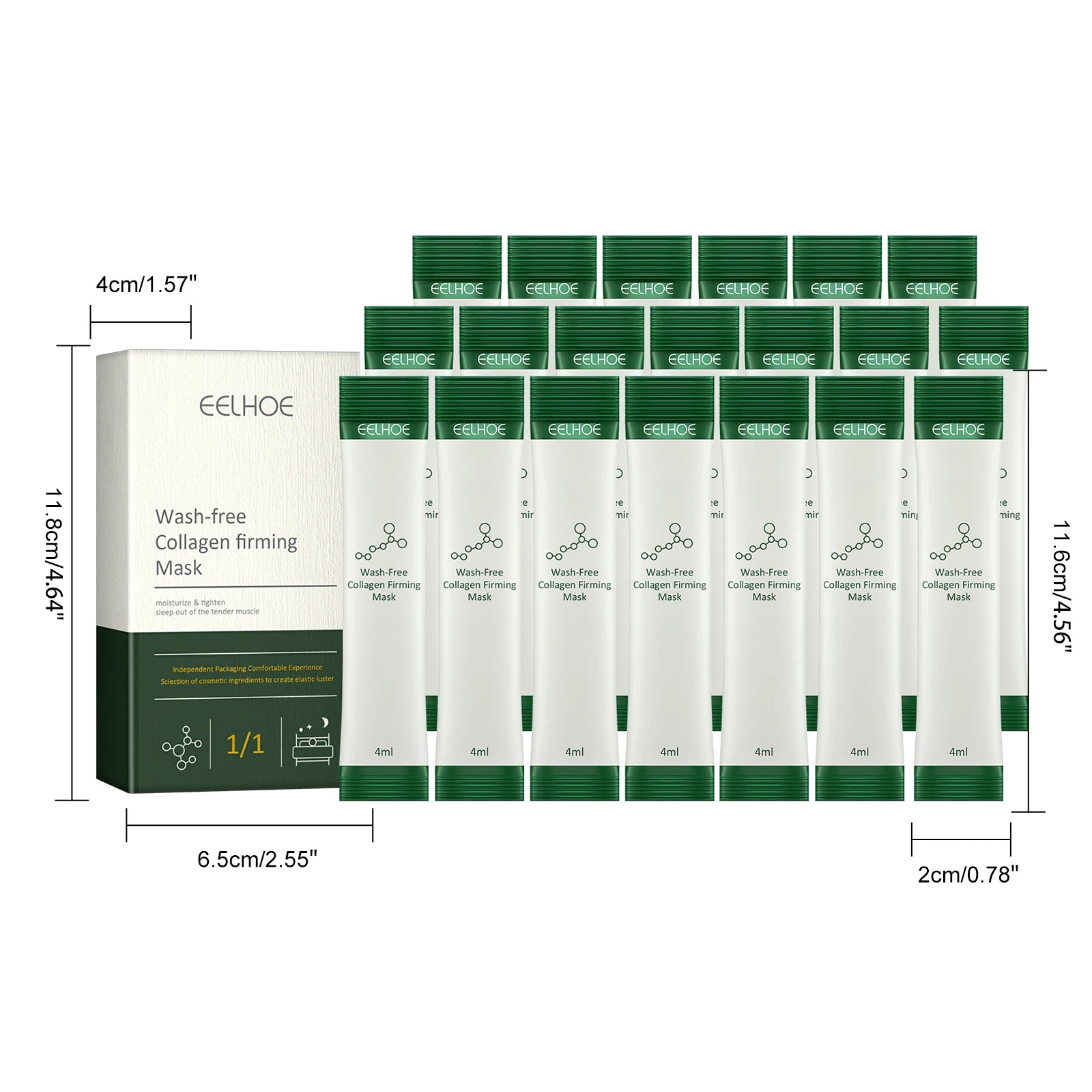 20-Pack Collagen Firming Sleeping Mask – Anti-Aging Hydration Sleeping Face Mask Oasis Select