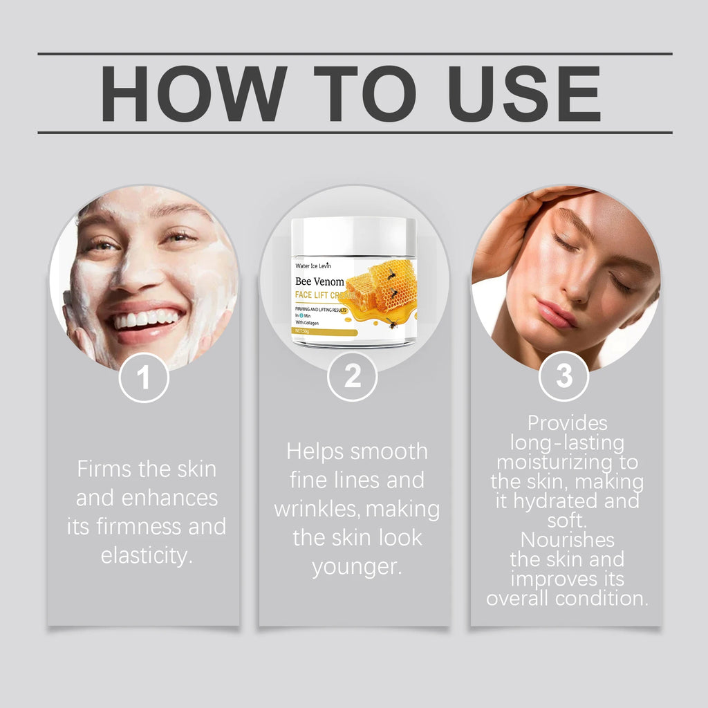 Bee Venom Skin Tightening & Lifting Cream 50g – All Skin Types Face Lifting Cream Oasis Select