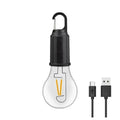 LED Solar Camping Lantern – USB Rechargeable Dimmable Bulb Hook
