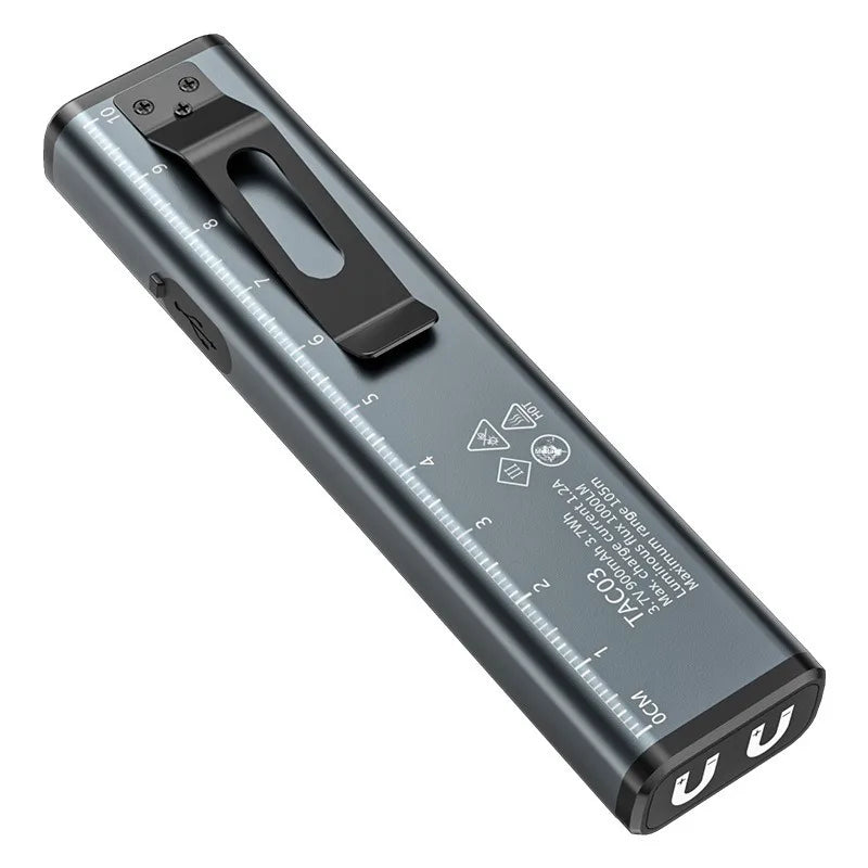 SHINEKNOT Solar LED Work Flashlight – Magnetic, Type-C, 900 Lm