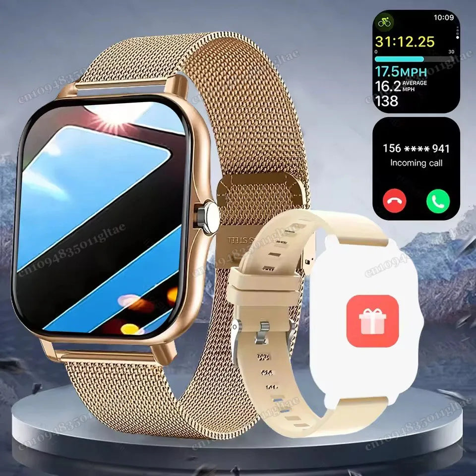 Smart Watch For Android IOS Watches 2.01inch HD Display Bluetooth Call Message Alert Music Sports Mode Smartwatch Men Women Gift Oasis Select Go20Milan