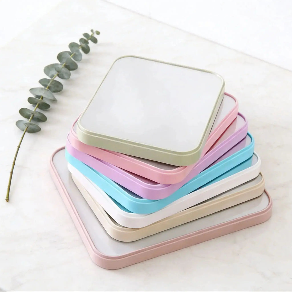 Desktop folding portable make-up mirror student dormitory desktop small mirror children's dressing mirror Oasis Select