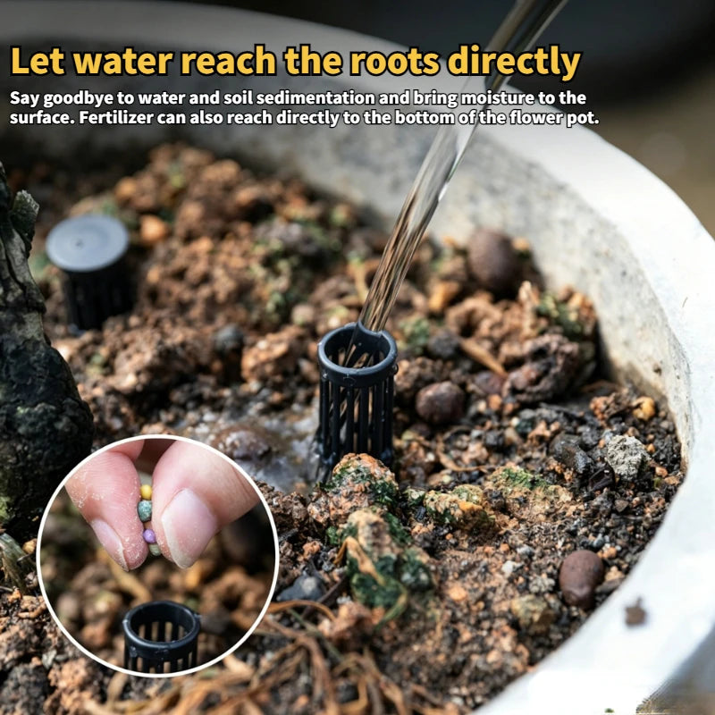 10Pcs Plant Aeration Tubes for Pots Root Rot Prevention Prevent Overwatering for Healthy Roots Wet-dry Cycle gardening Tools Oasis Select