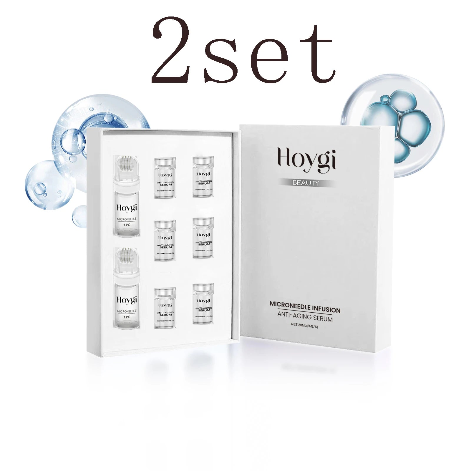 Facial Roller Kit with Hydrating Serum Set for Radiant Skin