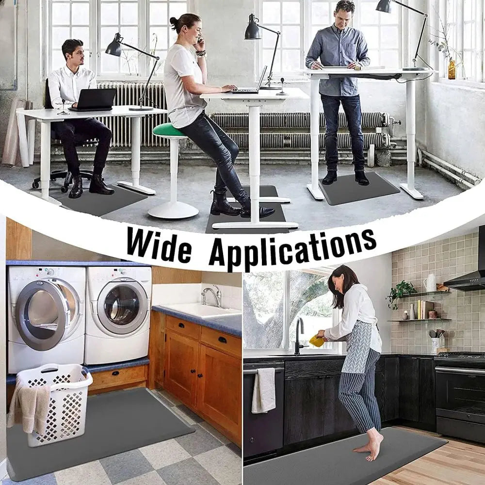 New Anti-Fatigue Standing Mat, Kitchen Mat with PVC Waterproofing, Non-Slip Kitchen Rug Oasis Select