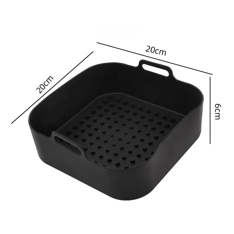 Air Fryer Silicone Baking Tray for Home Baking Easy To Clean Baking Tray Modern Minimalist Kitchen Supplies Oasis Select C