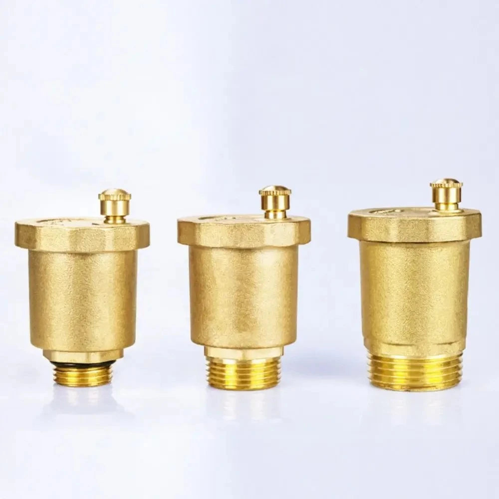 Brass Material Automatic Operation Exhaust Pressure Relief Valve One-way Standard External Thread Pressure Relief Exhaust Valve Oasis Select