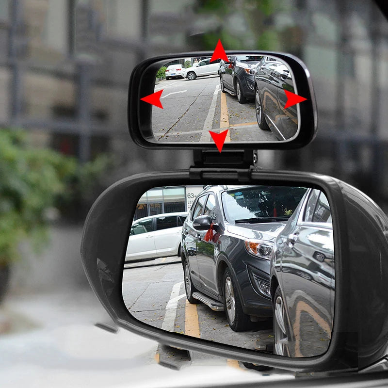 Car Blind Spot Mirror Adjustable Convex Rearview Mirror Wide Angle Mirror For Safety Parking Car Mirror Oasis Select