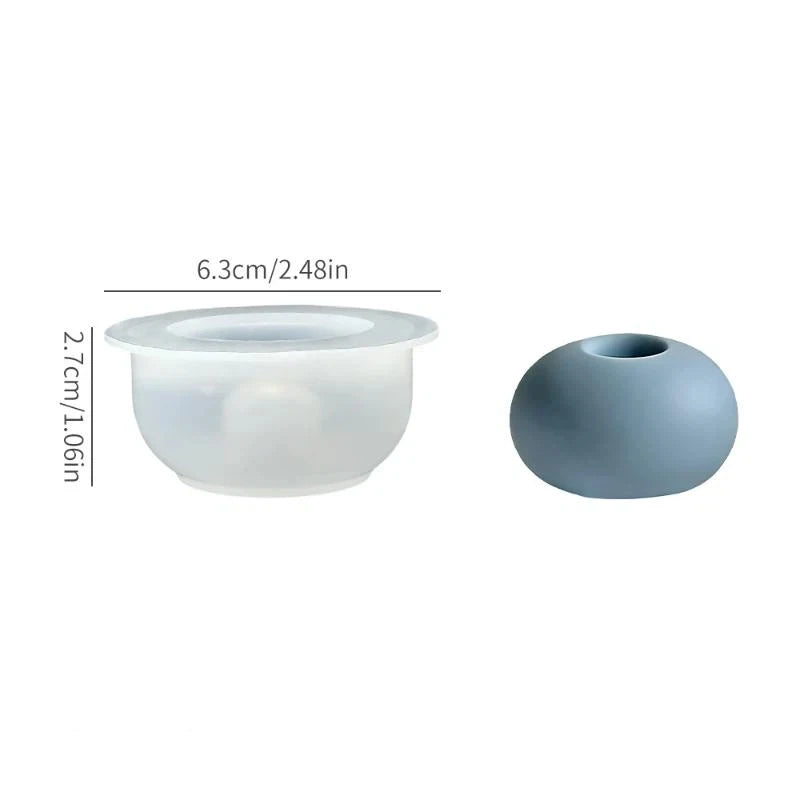 Flower Test Tube Holder Silicone Molds DIY Handmade Vase Tray Epoxy Resin Mould Candlestick Holder Plaster Cement Mold Oasis Select A7