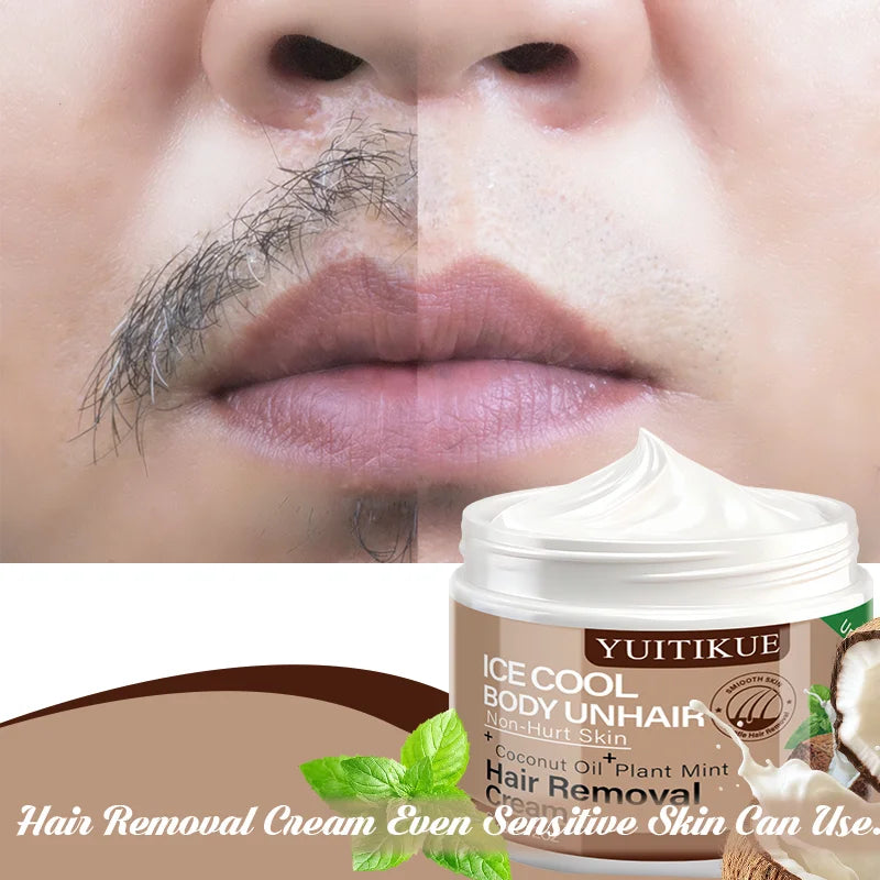 YUITIKUE Ice Cool Mint Hair Removal Cream – Silky & Gentle