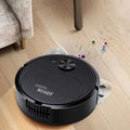 Automatic Electric Floor Vacuum Cleaner 3-in-1 1500Pa Sweeping Mop USB Rechargeable Wireless for Home And Office Use Oasis Select black