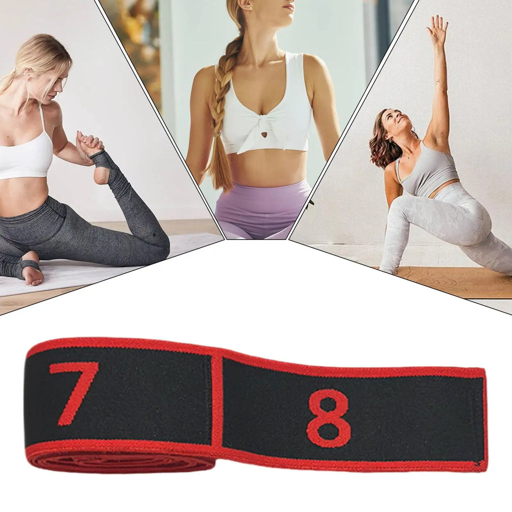 Fitness Resistance Band Exercise Latin Dance Elastic Stretch Belt With Number Exercise Pull Strap Sports Yoga Resistance Band Oasis Select