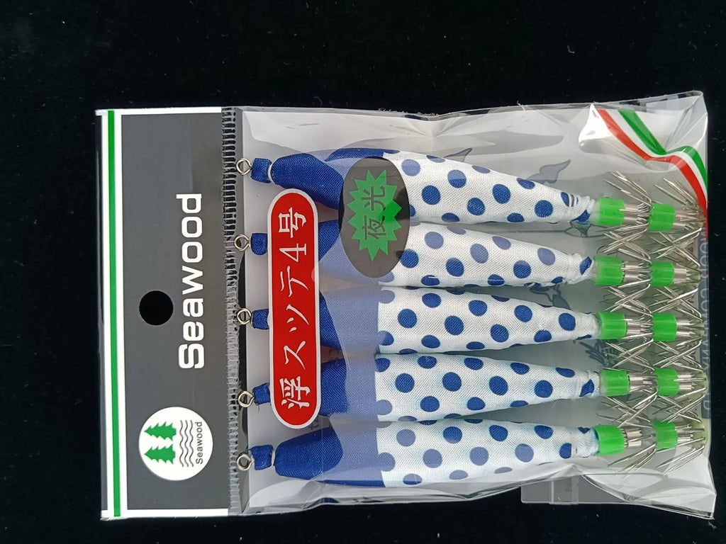 5pcs multi-color strong luminous squid needle 4.0 # octopus hook squid needle lure bait Oasis Select 19