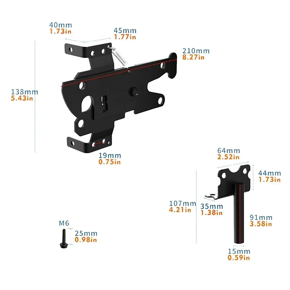 1 Set Fence Hinges Stainless Steel Long-lasting Hinges Garden Door Hardware Suitable For Secure Fences And Enclosures Oasis Select