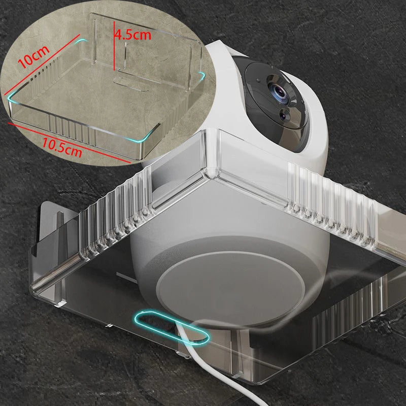 Universal Non-Drilling Wall Mount for CCTV Camera - Durable and Space-Saving Storage Holder Oasis Select style C Clear