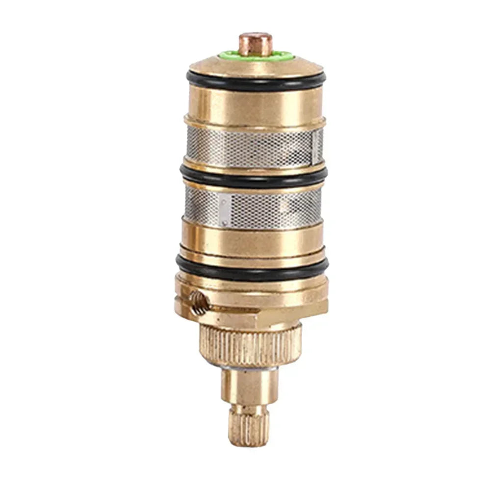 Thermostatic Valve Cartridge Copper for Showers Accurate Temperature Control 35 to 45 Degree with Brass Construction