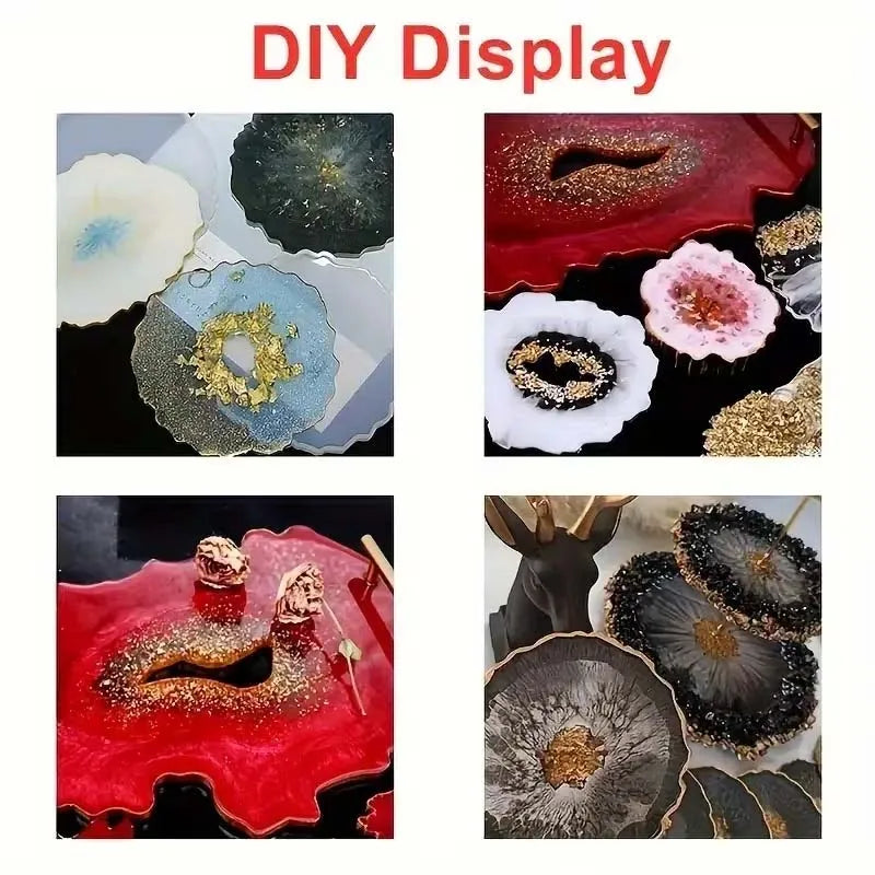 50g Fake Gold Stone Flakes Metallic Glass Glitter Sprinkles Resin Inclusions Embellishment for Resin Art Jewelry Making Supplies Oasis Select