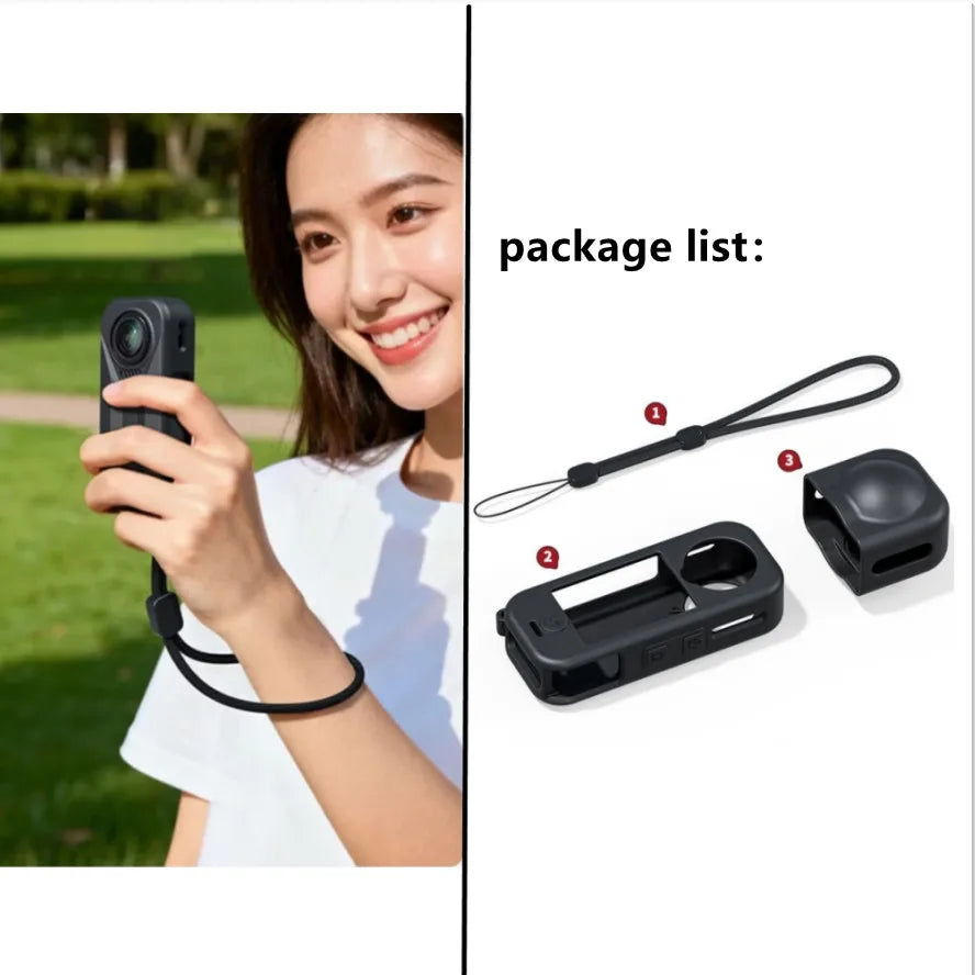 Insta360 X4 Air Protective Case, Lens Cap & Cage Kit