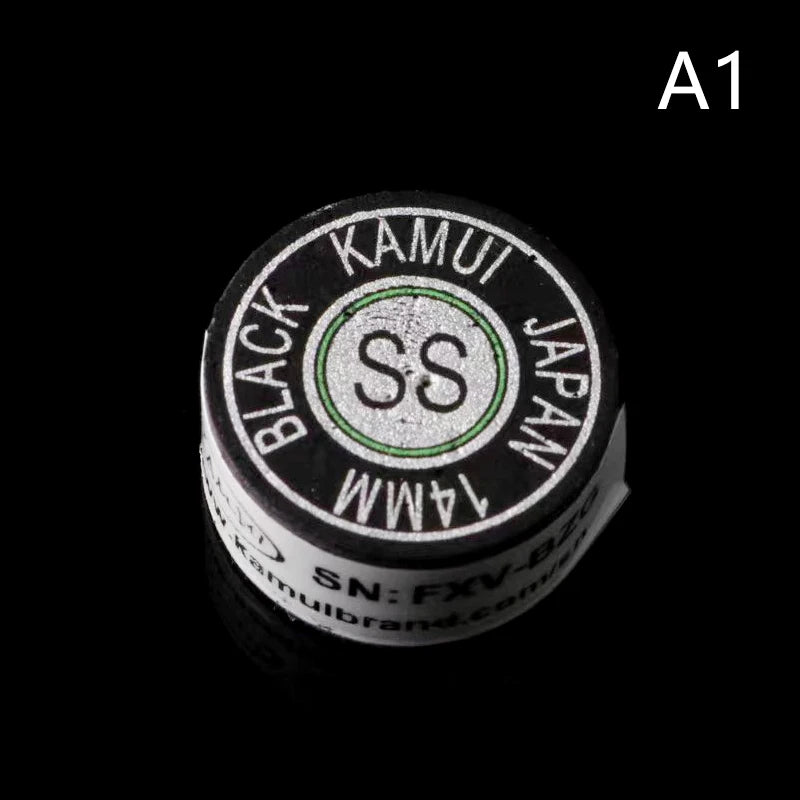 1Pc 14MM SS/S/M/H Cue Tip Quality Pool Billiard Leather Cue Tip Nine-Ball Cue Head Snooker Cue Tip Billiard Accessories@#X Oasis Select SS