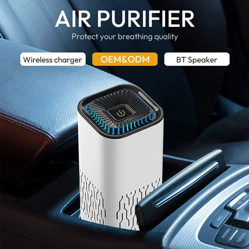 URGGU Mini HEPA Air Purifier – Car & Bedroom Negative Ion