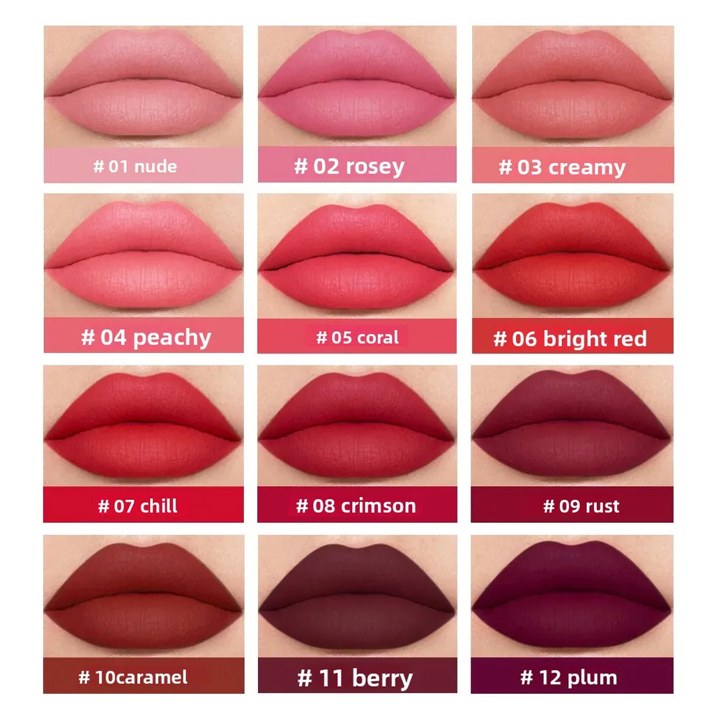 Mirsist Matte Liquid Lipstick Set – 6 Waterproof Lip Glazes