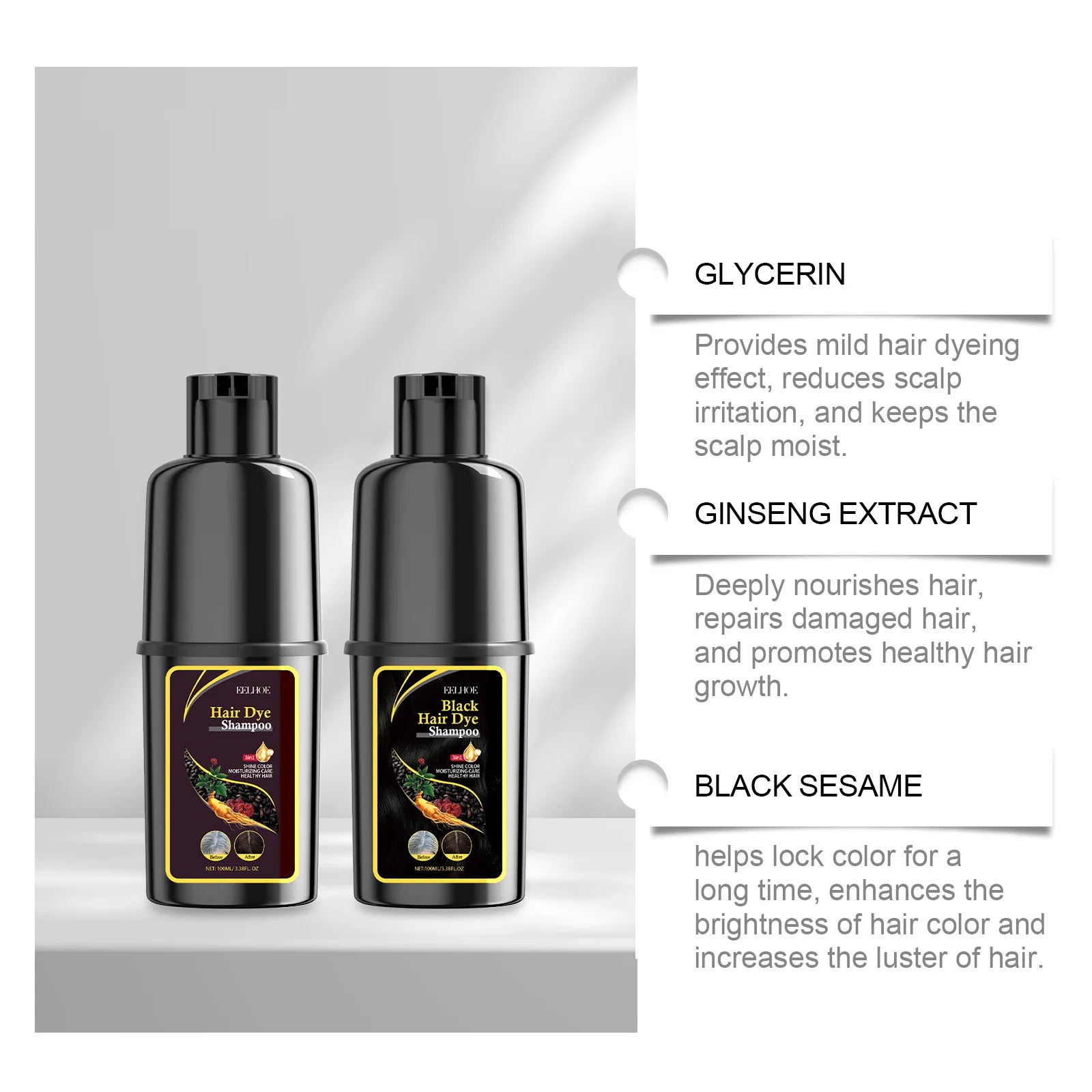 EELHOE Herbal Hair Darkening Shampoo – Polygonum Multiflorum