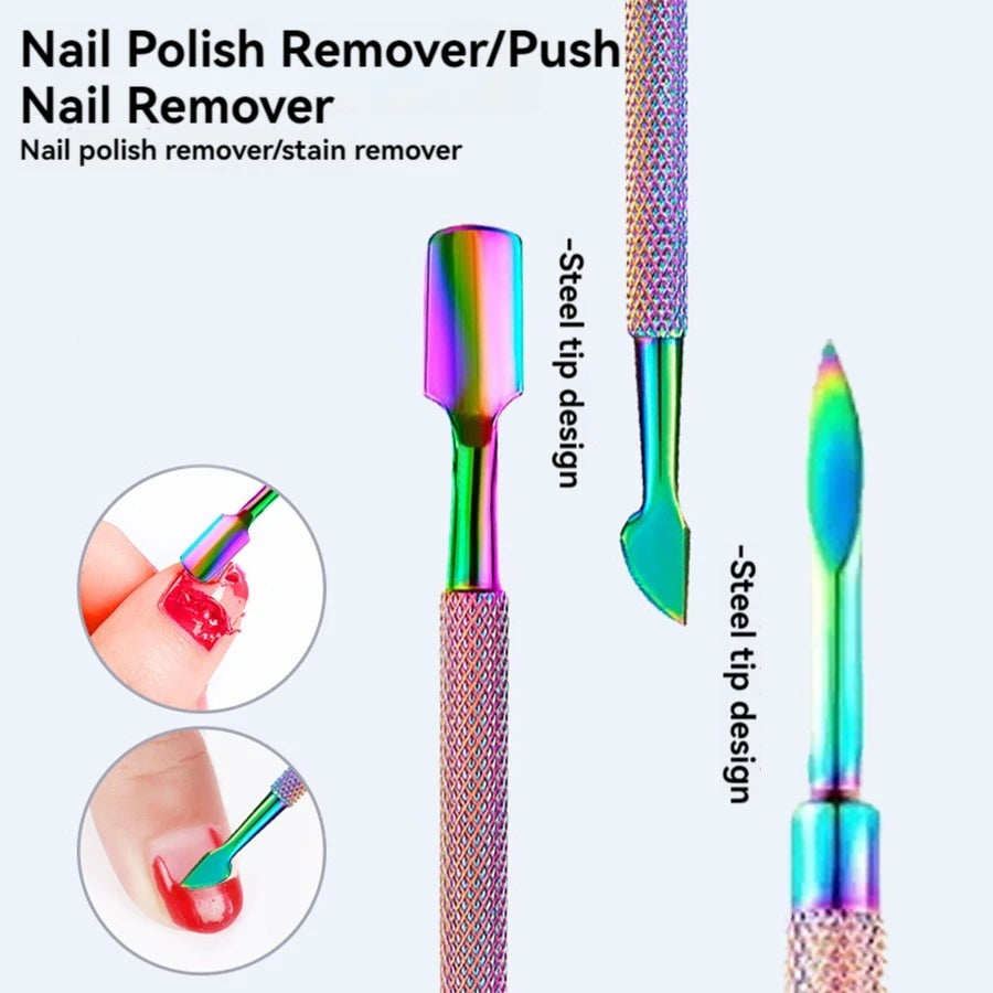 3PCS Manicure Tools Set Stainless Steel Nail File To Remove Dead Skin Manicure Tools Set Dead Skin Pliers Oasis Select