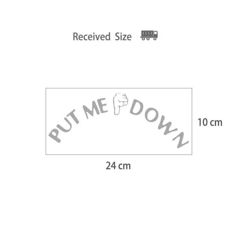 Gesture Hand Decal Funny Bathroom Toilet Seat Wall Sticker Sign For Put Me Down Home Art Refrigerator Sticker Decals Oasis Select PURPLE