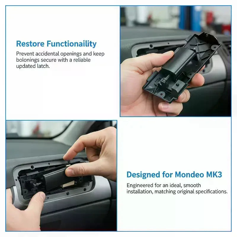 Mondeo MK3 Glove Box Latch Handle Lock Car Glove Box Handle Cover 1S71-A06072A 1362610 For Car Glove Box Compartment Oasis Select