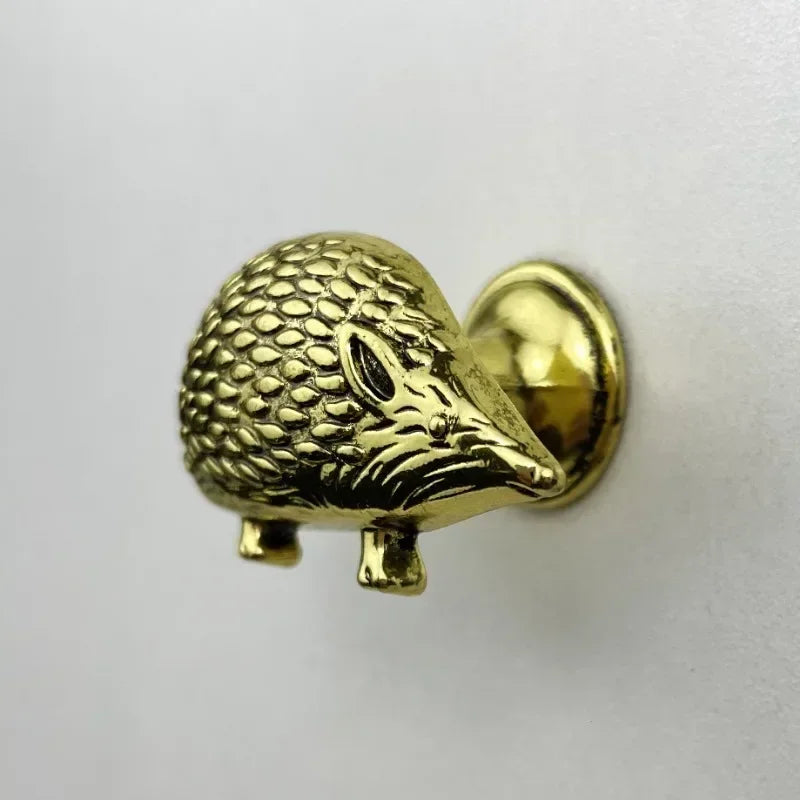 10PC Cute Hedgehog Drawer Knobs Furniture Handle Single Hole Cabinet Door Handle Kitchen Cabinet Wardrobe Handle Oasis Select