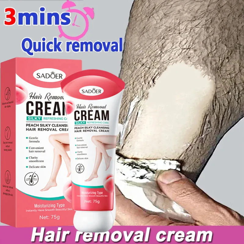 SADOER 3-Min Hair Removal Cream | Face, Body & Intimate Areas Hair Removal Cream Oasis Select