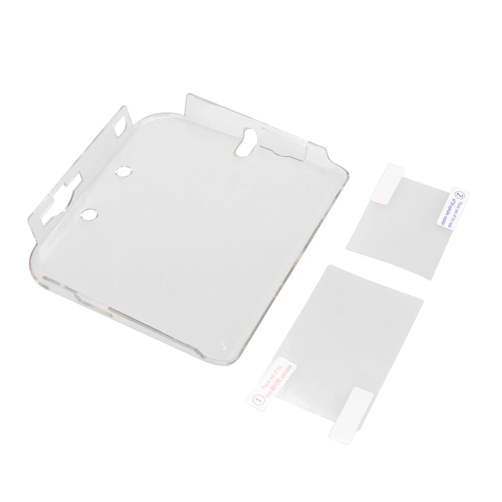 Nintendo 2DS Clear Hard Case Shell + Screen Protector | Anti-Scratch Game Console Case Oasis Select