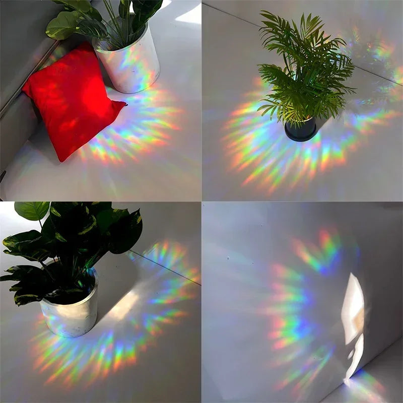 New Rainbow Sun Catcher Wall Stickers Light Catcher PVC Window Film Self Adhesive Decal Motorcycle Sticker PVC Film Home Decor Oasis Select