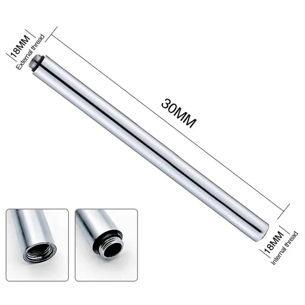 New Stainless Steel Shower Extension Rod Round 30cm Shower Bracket Extension Tube Oasis Select