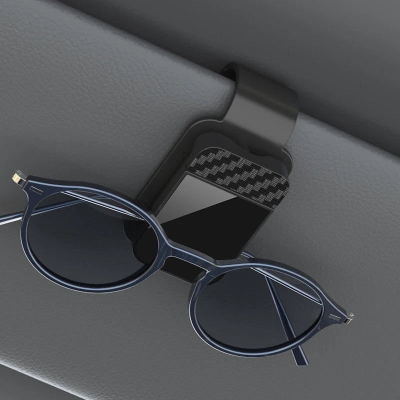 Car Sun Visor Glasses Holder & Card Clip | ABS Storage