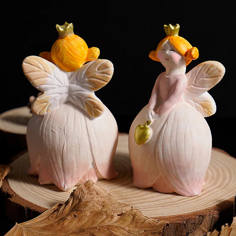 Lily Of The Valley Fairy Mold Forest Angel Girl Fairy Tale Crown Princess Plaster Figurine Silicone Mold Oasis Select