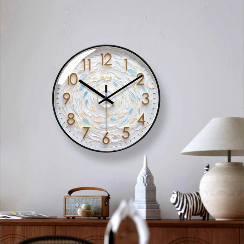 Creative Clock Nordic Living Room Wall Clock Ultra Quiet Wall Hanging Fashionable Dining Room Quartz Home High-end Feeling Oasis Select