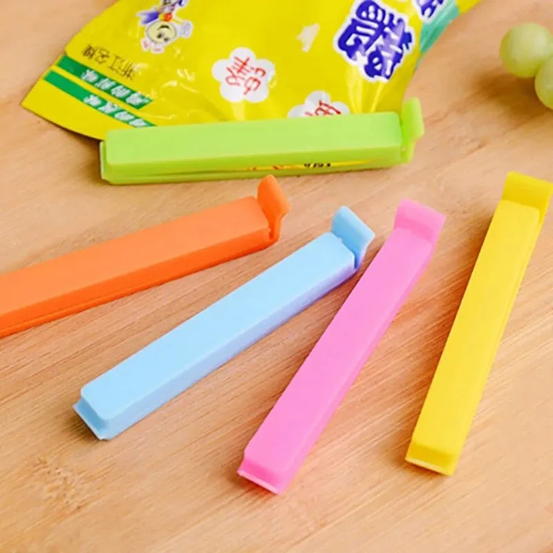 10Pcs Food Bag Clips,Plastic Sealing Clips for Kitchen Storage, Reusable Snack Bag Sealer Clamps,Airtight Food Saver Accessories Oasis Select